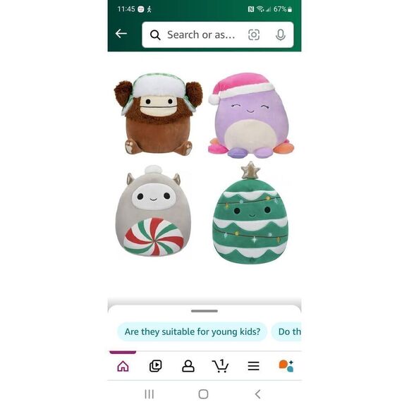 NEW IN BOX ORIGINAL CHRISTMAS SQUISHMELLOS 4 PACK - Picture 5 of 6